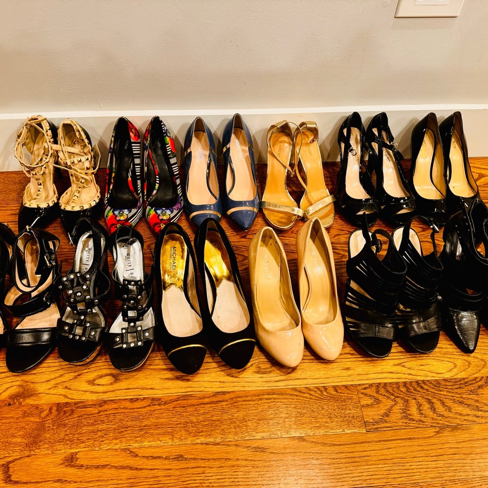 10 pairs of women shoes size 7